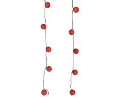 Blachere A793R RIDEAU 25 BOULES VELOURS ROUGE