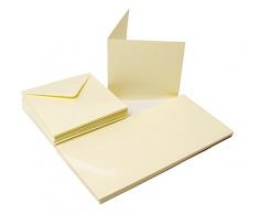 Le Papier Palace 25Â Cartes et enveloppes 20,3Â x 20,3Â cm, Ivoire