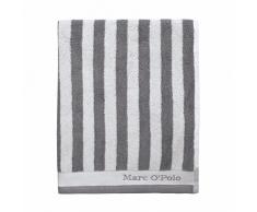 Marc OPolo Classic Stripe Drap de Douche Bain, Eponge Coton tissÃ© Teint (550 GR/mÂ²), Grey/White, 70 cm x 140 cm