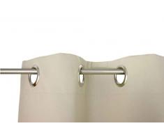 Wirth Rideau Ã Oeillets Dim Out Polyester, Beige, 220Â x 145Â cm