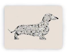 Louise Tate Illustration Teckel Set de Table 29,2 x 21,6 cm