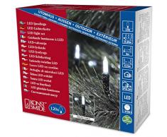 Konstsmide 6060-200 Mini Guirlande 120 LED Blanc Retro Design + Câble Vert 24 V