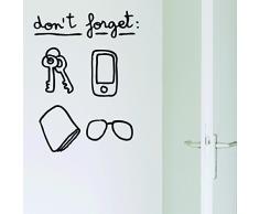 Chispum VIHOG039Se - Sticker dÃ©coratif, 28 x 31 cm, Design Dont Forget