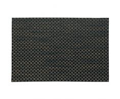 Kela 15638 Plato Set de table PVC/Polyester Brun Clair/Noir 45 x 30 x 1 cm