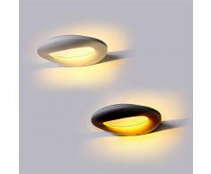 V-TAC Applique Murale LED Ophelia 10 W, Blanc Chaud Ovale Design Moderne boîtier Blanc