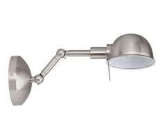 Brilliant AG 94014/13 Applique murale orientable, MÃ©tal, E14, 40 W, Acier