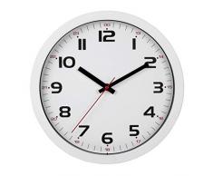 TFA-Dostmann Horloge Murale analogique en Verre Plastique Blanc 305 x 38 x 305 mm