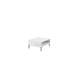 ESF MO-11 table basse MDF (Panneau de Fibres de Bois Ã densitÃ© Moyenne), recouverts dun Papier dÃ©cor imprÃ©gnÃ© de rÃ©sine mÃ©lamine, Finition Blanc, Taille unique