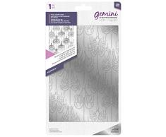Gemini Foil Stamp Die-elements-deluxe Lustre Fond, Argent, 12,1Â x 16,8Â cm