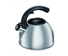 Smile mcn-09Â m bouilloire sifflante 3Â litres, Acier inoxydable