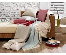 Rapport Skye Blush Plaid Ã Chevrons 100% Coton 127 x 152 cm