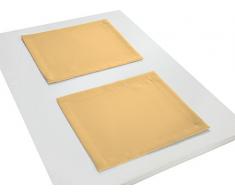 M.A.D. Adam Uni Light Collection Set de Table, Coton Bio, Jaune foncÃ©, 30Â x 40Â cm, de 2Â unitÃ©s