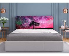 Oedim TÃªte de lit en PVC Motif Arbre et Rose Ciel 115 x 60 cm