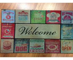 Glooke Selected Paillasson en Caoutchouc, Multicolore, Taille Unique