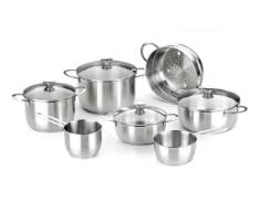 BRA Ancora - Batterie de Cuisine, 7 piÃ¨ces, Acier Inoxydable 18/10
