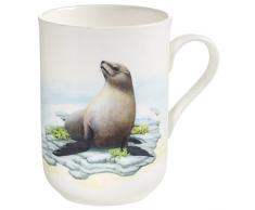 Maxwell & Williams PBA0009 Tasse, Porcelaine, Blanc/Multicolore, 10,5 x 7,5 x 10,5 cm