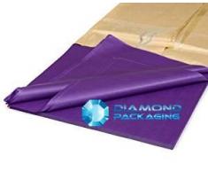 Diamond Packaging Diamond Lot de 18 mouchoirs Violet 450 mm x 700 mm
