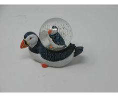 Katerina Prestige ME1106 Boule Neige Macareux DÃ©coration, Blanc/Gris, 6, 5x4,5x8,5 cm