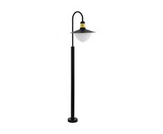 Eglo SIRMIONE Lampadaire en acier galvanisé 60 W Noir/doré