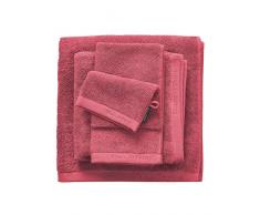 Marc OPolo Timeless Uni Drap de Douche Bain, Eponge Coton tissÃ© Teint (600 GR/mÂ²), Deep Rose, 70 cm x 140 cm