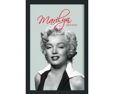 Empire 537874 Miroir imprimé Portrait de Marilyn Monroe avec Cadre en Plastique façon Bois 20 x 30 c