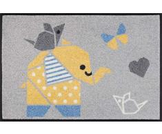 Wash + Dry Design Tapis 100% Polyamide Gris 50/75