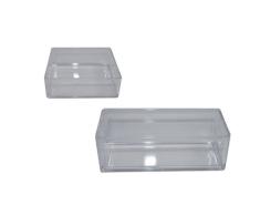 Opportunity 42H13121718 Set de 2 Organiseurs de Salle de Bain Acrylique Transparent