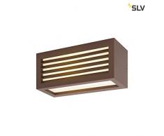 SLV Box_L Applique murale Ã LED dextÃ©rieur en aluminium avec Ã©clairage colorÃ© Protection IP44 3000 K 19 W Marron
