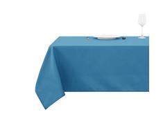 Deconovo Nappe Bleu Ciel Table Basse Rectangulaire Tissu Anniversaire Salon Cuisine Jardin 1 Pcs, 130x280cm