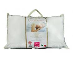 Viscio Trading Maison & Textiles Oreiller, 100% Coton, Blanc, 50Â x 80Â x 19Â cm