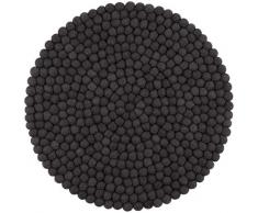 myfelt Kuno Coussin de Chaise, Feutrine, Anthracite, 36 cm