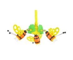 Elobra Lampe pour chambre denfant Hummel Lampe suspension, en bois Vert Orange 122198