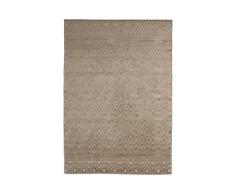 Thedecofactory 133381 Tapis Beige 133X180 POLYPRO Heat Set Vintage Relief 180 x 133 x 1,5 cm