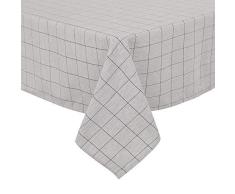 Deconovo VCDEZB20057-7 Enfant en Tissu Moderne de Table Impermeable Rectangulaire, Polyester, Noir/Blanc, 140x240cm