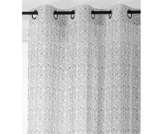 Linder Voilage Ã Åillets, Polyester, Noir, 145x240