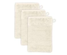 MÃ¶ve Bamboo Ensemble de 3 Gant de Toilette, Ivory, 20 x 15 cm