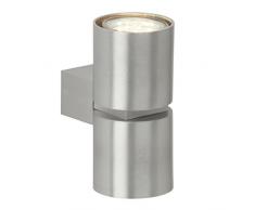 Brilliant AG G94444/21 Applique murale LED haut-et-bas, Verre, IntÃ©grÃ©, 3 W, Aluminium, 9.5 x 6 x 13 cm