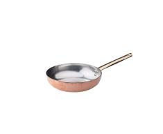 Pentole Agnelli ALCU111B32 sauteuse Ã Main en Ã©tain cuivrÃ© Lisse avec poignÃ©e Tubulaire, 32 cm