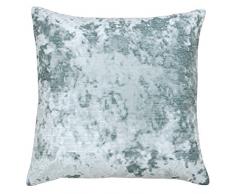 Riva Paoletti Neptune Cushion Cover - Agate Blue - Premium Crushed Velvet Fabric - Hidden Zip Closure - Machine Washable - 100% Polyester - 58 x 58cm (23 x 23 inches) - Designed in the UK
