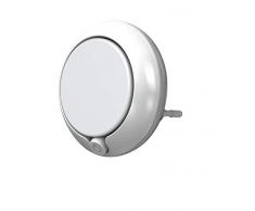 LEDVANCE GADGET Lunetta Round + Détecteur de Mouvement et Capteur de Luminosité | Veilleuse Mobile sur Secteur | Blanc | 0,5 Watts - 3 Lumens | Blanc Chaud