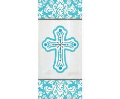 amscan International Guirlande Religieuse s Lot de 20 Sacs de fête Bleu