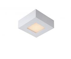 Lucide BRICE-LED - Plafonnier - LED Dim. - 1x8W 3000K - IP40 - Blanc