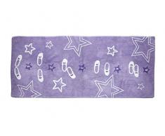Aratextil Ã©tapes de Danse Tapis Enfant, Coton, Lilas, 90Â x 200Â cm