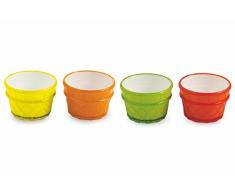 Villa dEste 2402346 Set de 4 Coupes à Glace, colorées