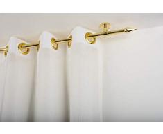 Tringle Ã Rideaux: Ã 20 mm sans Anneaux, L. 320 cm. en Laiton Poli â Complet