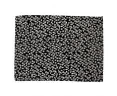 Raine et Humble Daisy Pluie Set de Table, Coton, Raven, 33Â x 48Â x 0.25Â cm