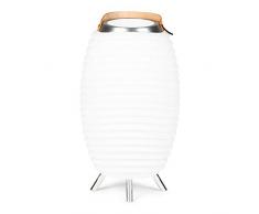 Kooduu Synergy Lampe LED sur pied multifonction avec haut-parleurs, blanc