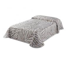 Textilia Zoo C/1Â Couvre-lit piquÃ© pour lit de 135, Polyester, Beige, Mariage, 270Â x 235Â x 3Â cm