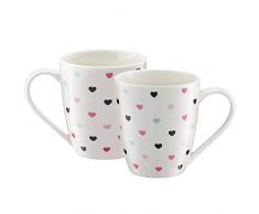 Ambition 62920 Unicorne Tasse en porcelaine avec anse Passe au micro-ondes 370 ml CÅurs.