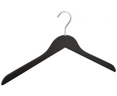 WENKO 14267100 Cintre Paris Noir - cintre à linge, Bois, 44 x 25 x 1.2 cm, Noir